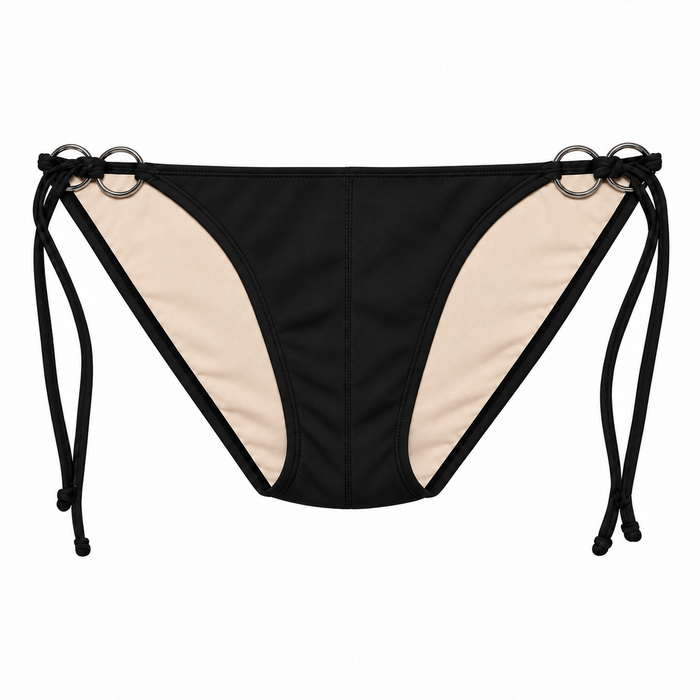 SIDE TIE BRIEF BLACK