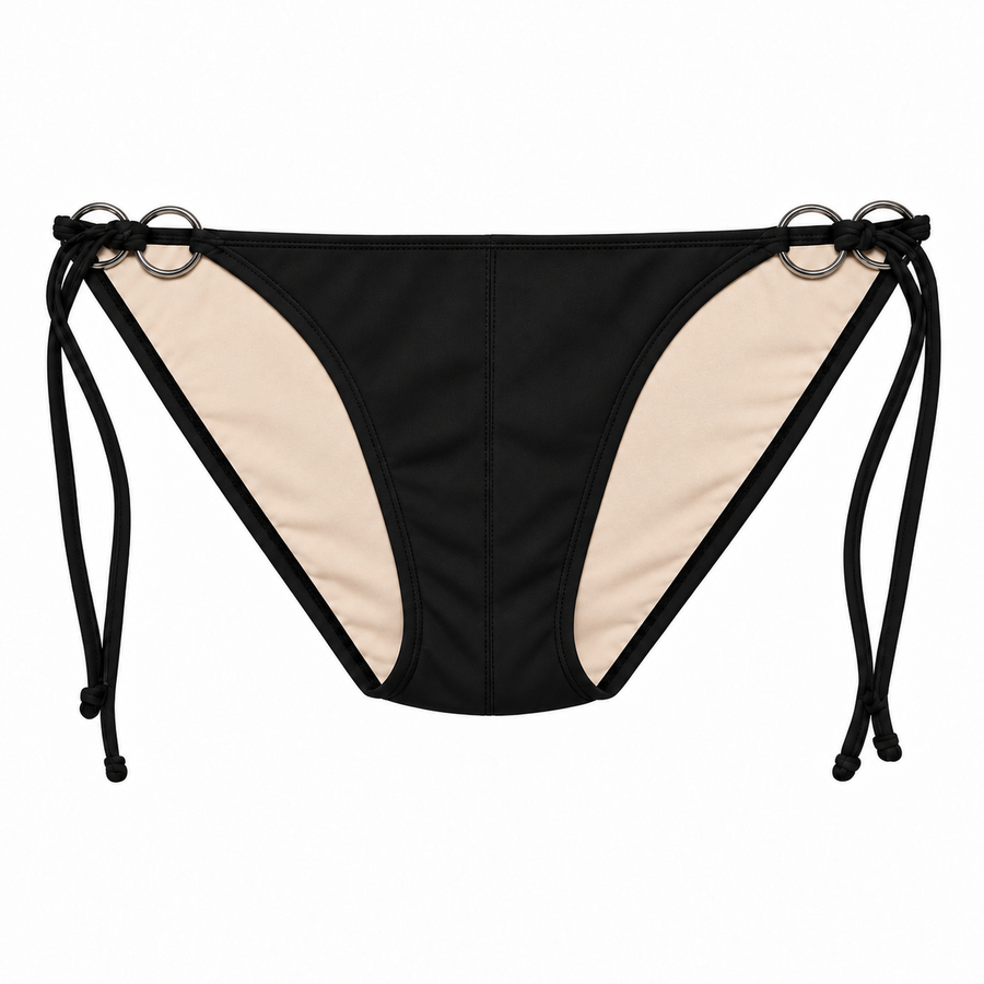 SIDE TIE BRIEF BLACK
