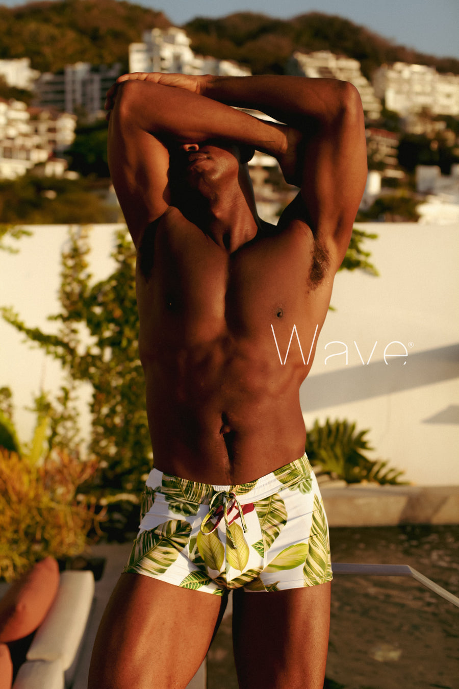 Swim Short Tropical Leaves