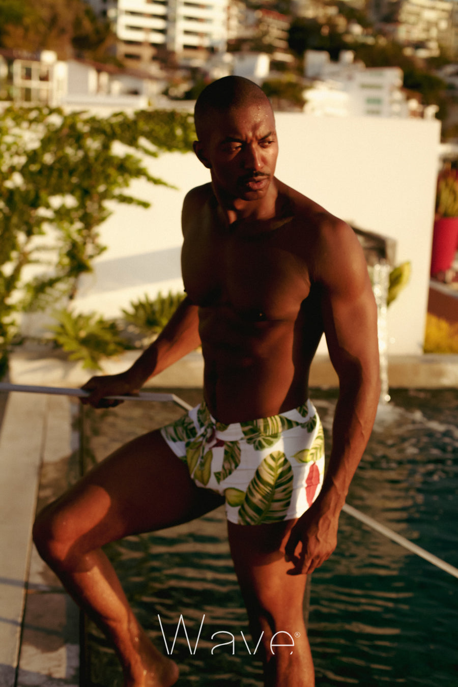 Swim Short Tropical Leaves