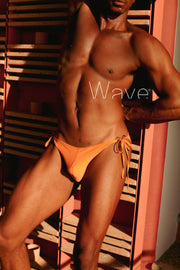 RESTOCKED - Side Tie Brief Mustard