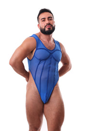 Thong-Bodysuit Azul